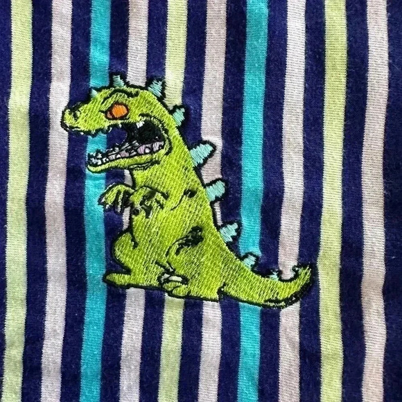 Nickelodeon Men’s Vintage Rugrats Reptar T-Shirt Short Sleeve Small - Picture 2 of 8